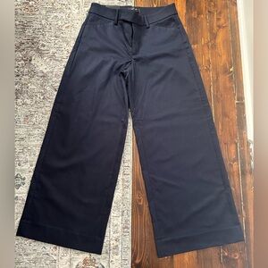 Banana Republic Navy Wide-Leg Pants
